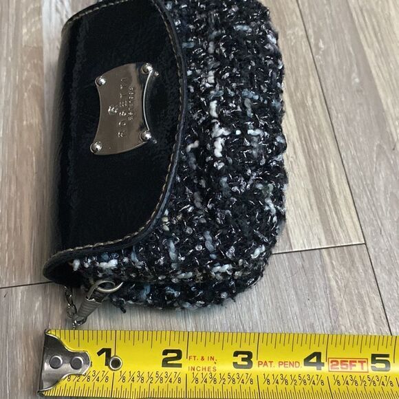 Mini crossbody purse Rossetti checkered gray black square pattern - Picture 6 of 9